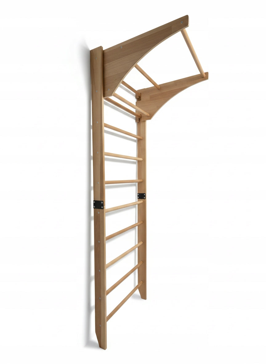 Gymnastic ladder for exercise and rehabilitation with adjustable bar Manufacturer code SFF-DRABINKA-GIMNASTYCZN-DREWNIANA