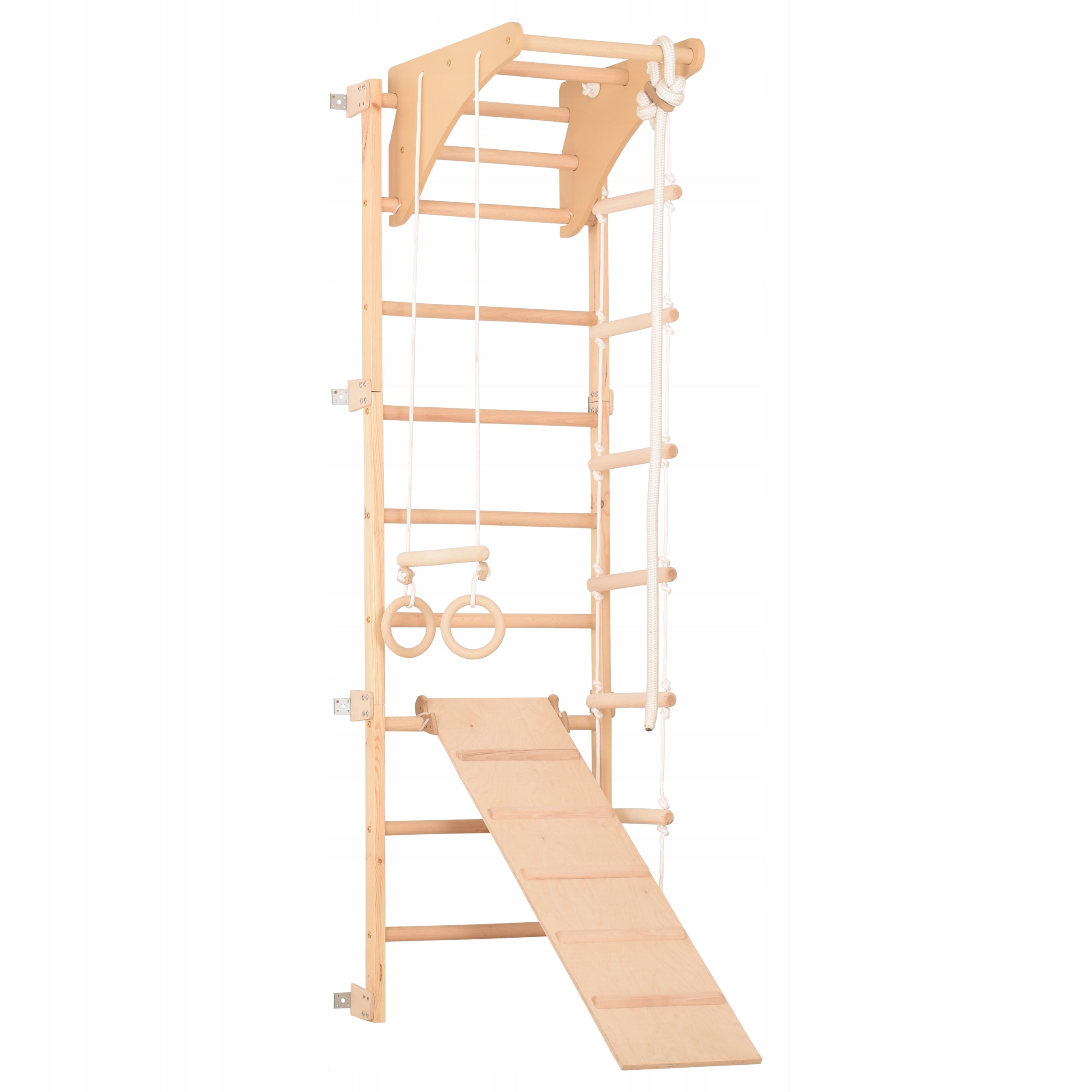 Gymnastic ladder for home with board – sports set made of wood
