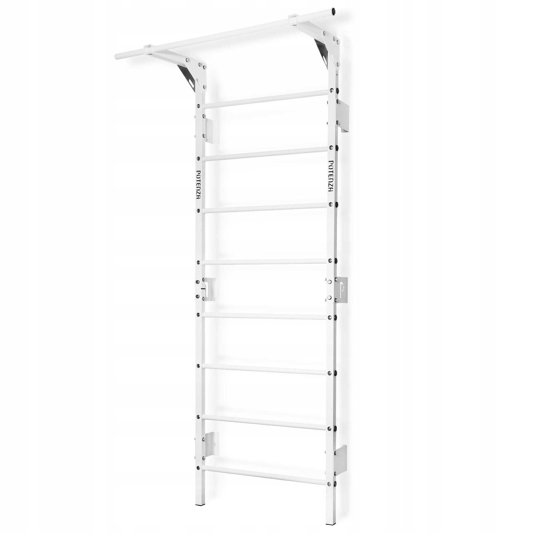 Gymnastic ladder with bar rehabilitation steel white POTENZA