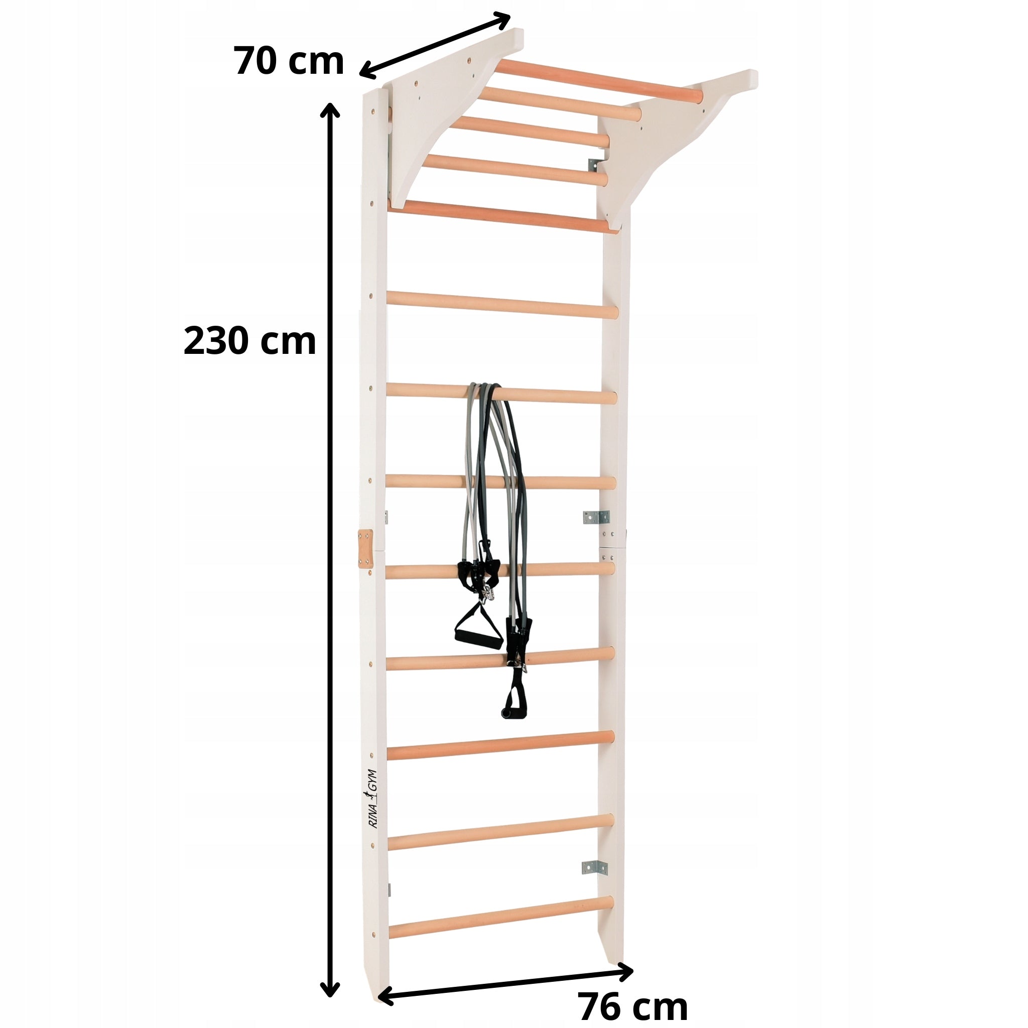 Gymnastic ladder with handrails and removable bar model PRO PURE Packaging status original
