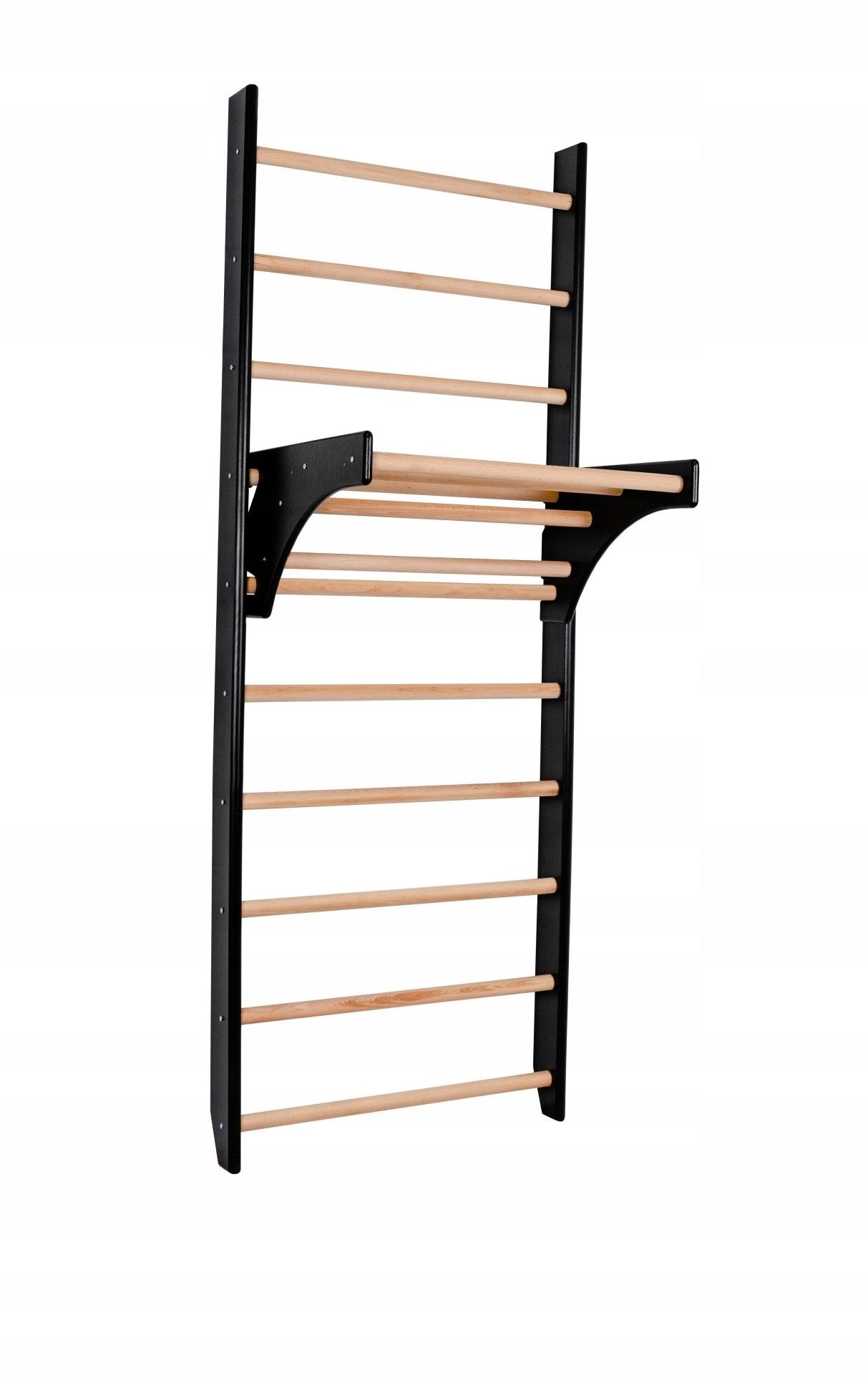 Gymnastic ladder with rehabilitation bar for exercise black sides EAN (GTIN) 5905982860343