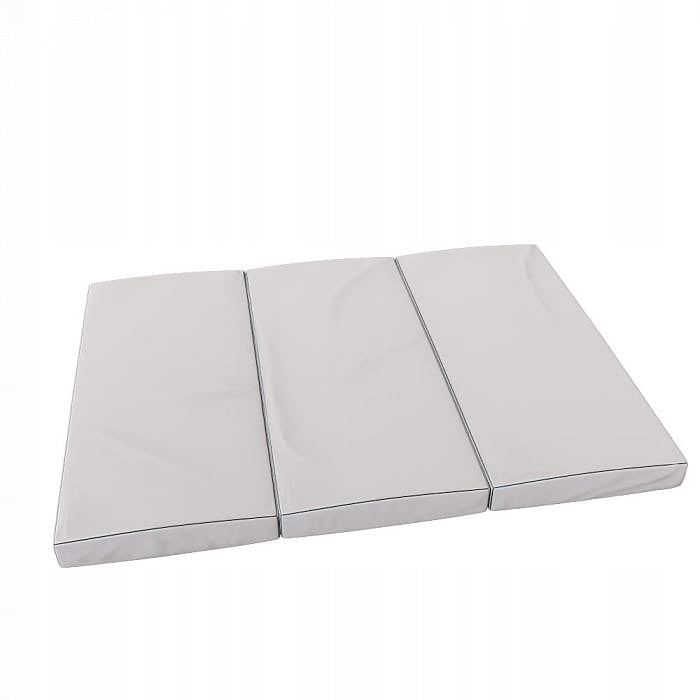 Gymnastic mattress Comet 150x100x10 three-piece PU grey