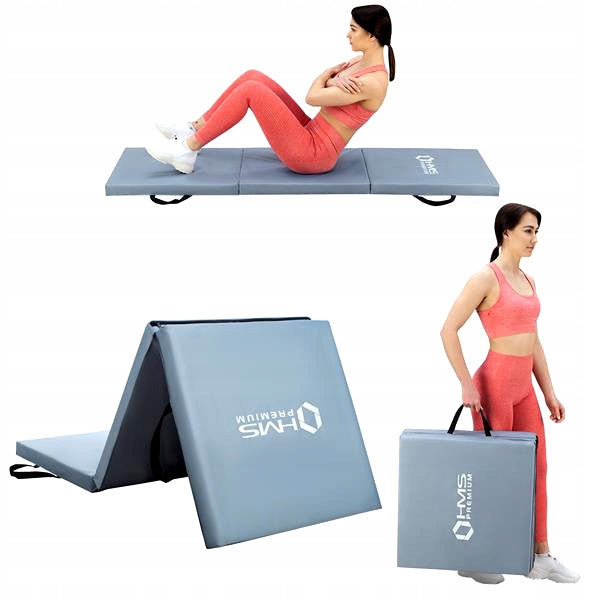 Gymnastic mattress HMS grey 180 cm x 60 cm