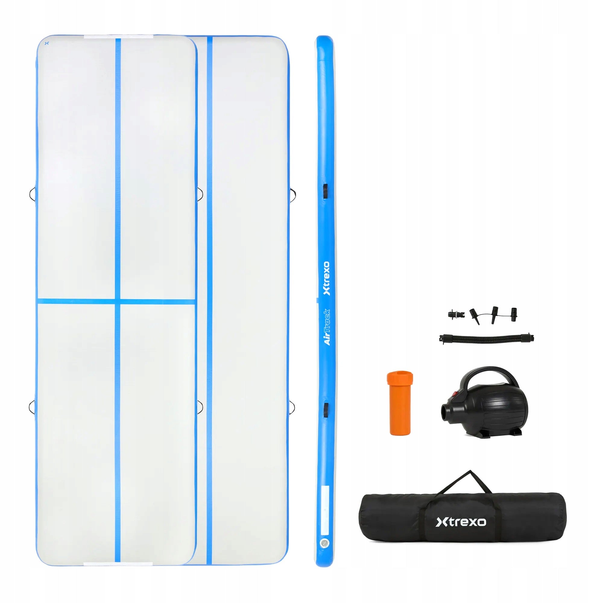 Gymnastic path XTREXO 500x150x20 cm white FOR GYMNASTICS ACROBATICS