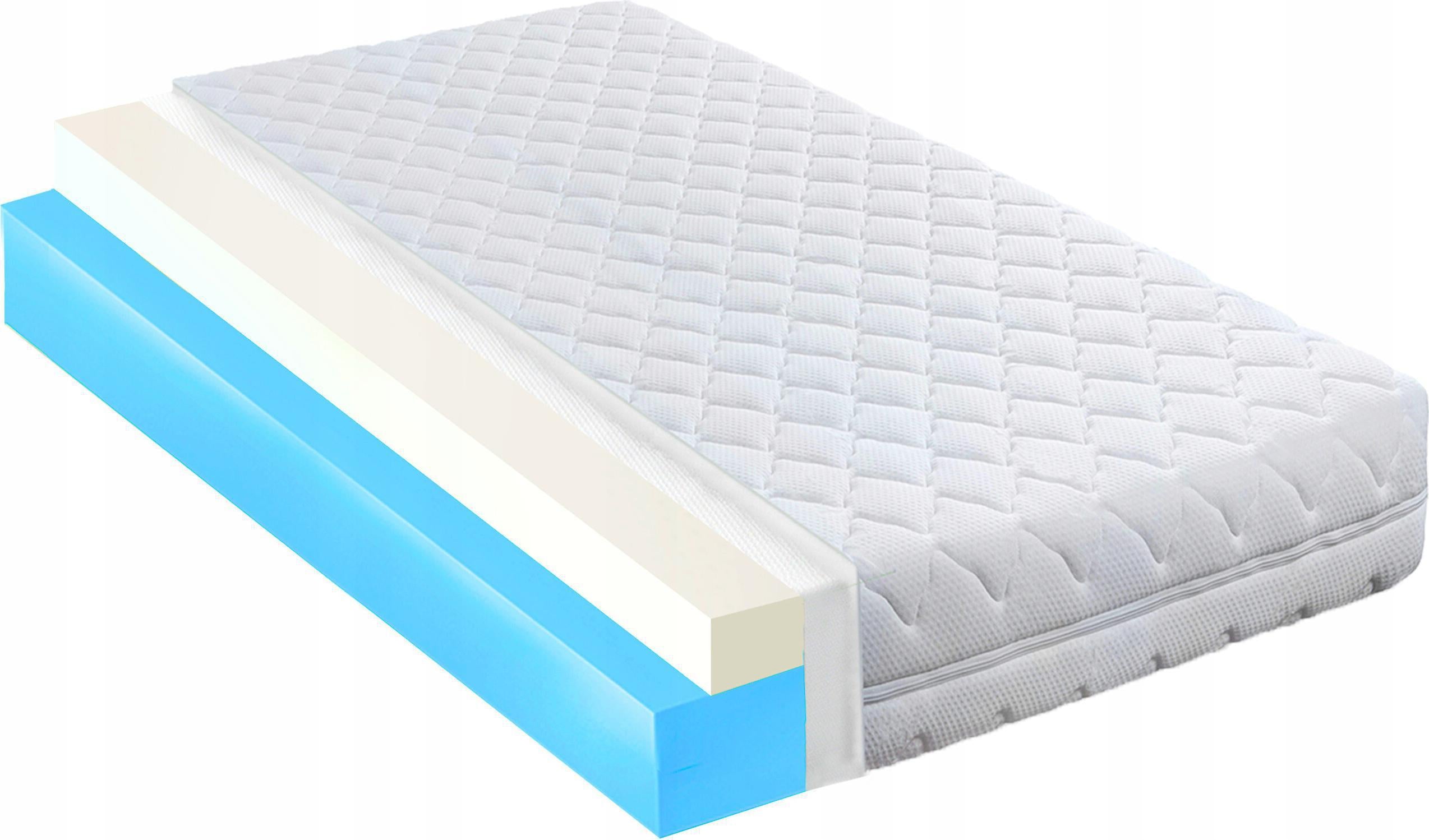 H1 H2 foam mattress 120x200 visco memory elastic 21cm enveloping