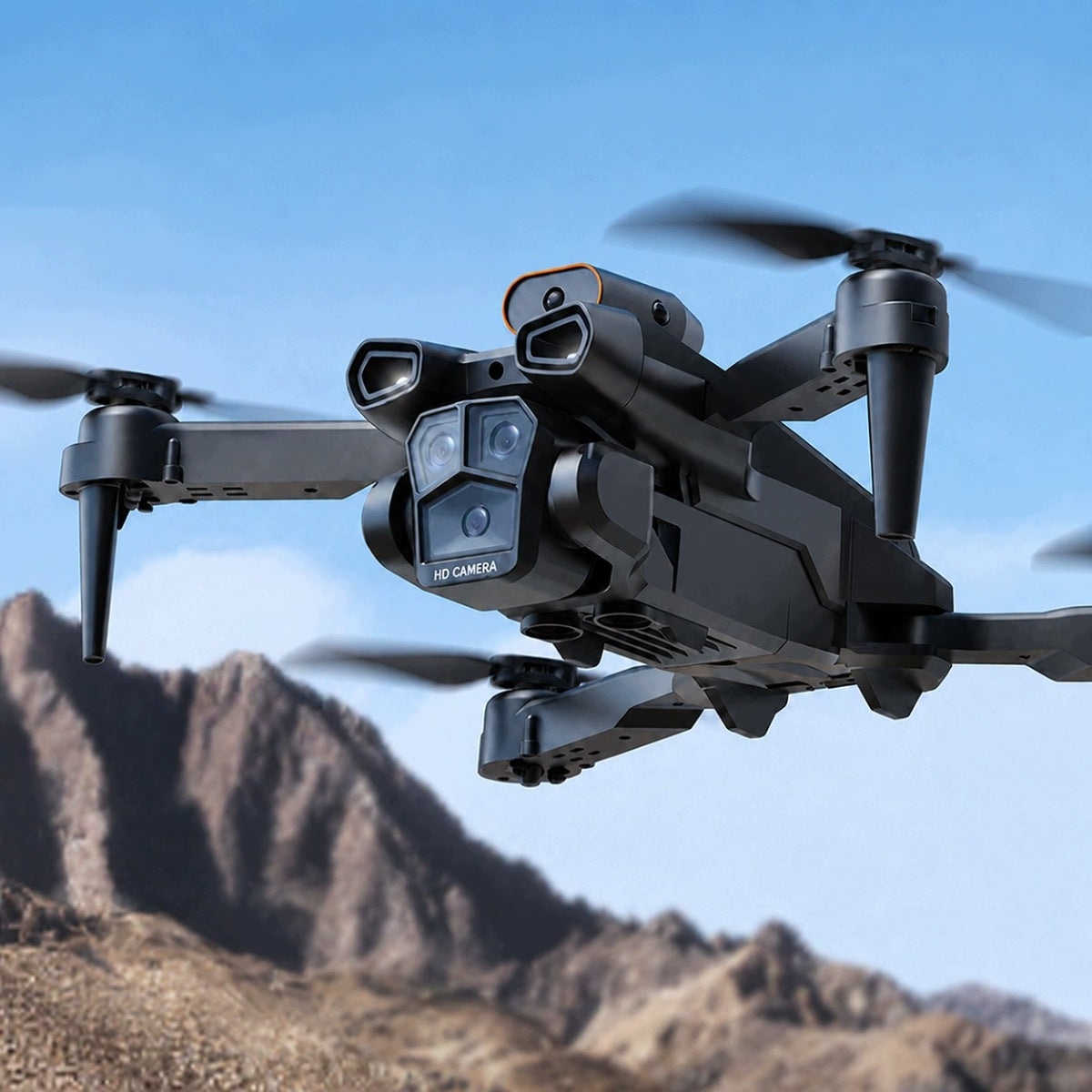 H12 drone with camera 3 cameras 4K WiFi automatic obstacle avoidance 3batteries Brand no brand