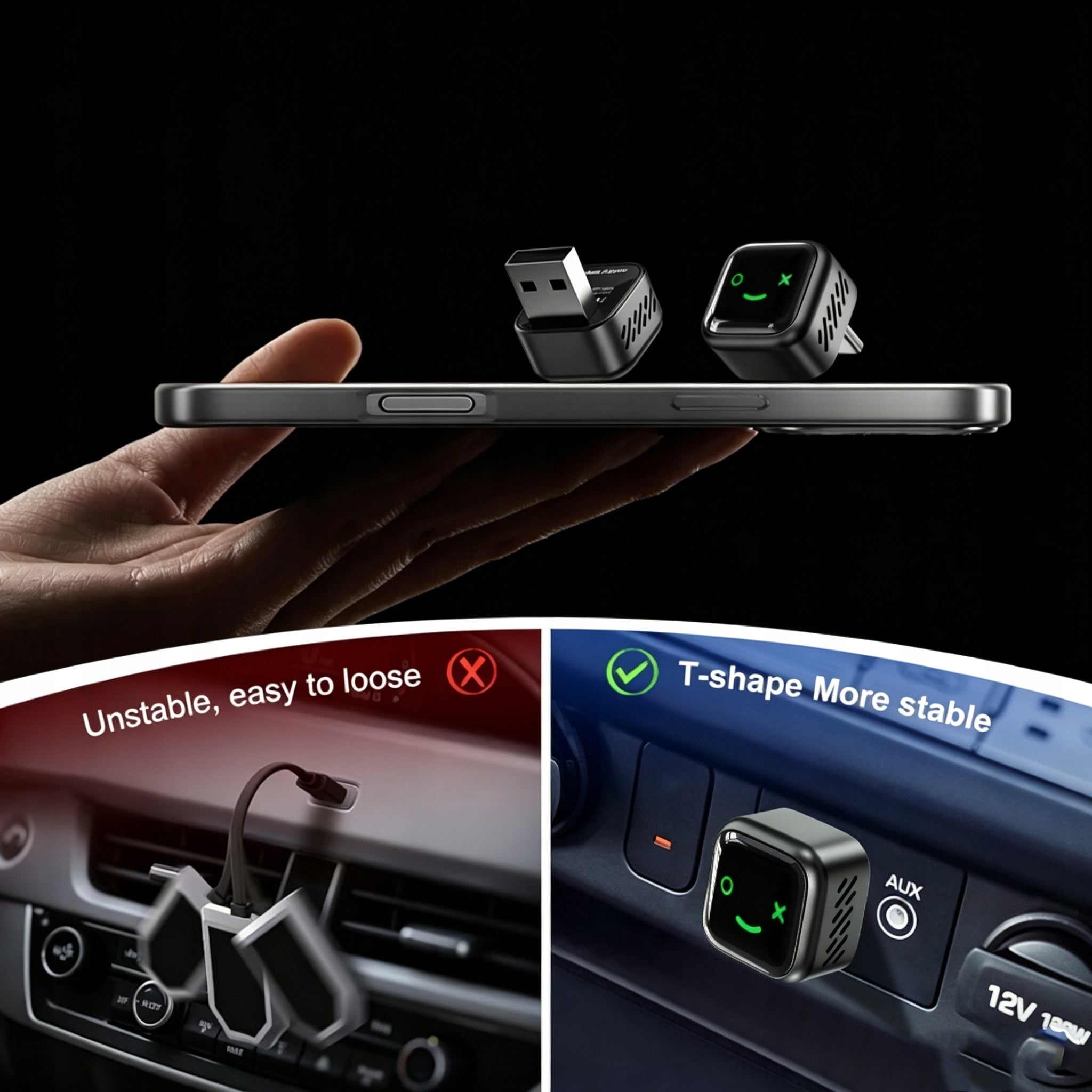 H172 CAR ADAPTER BLUETOOTH APPLE CARPLAY ANDROID WIFI WIRELESS Manufacturer code Plug&Play Mini Ai Box 172