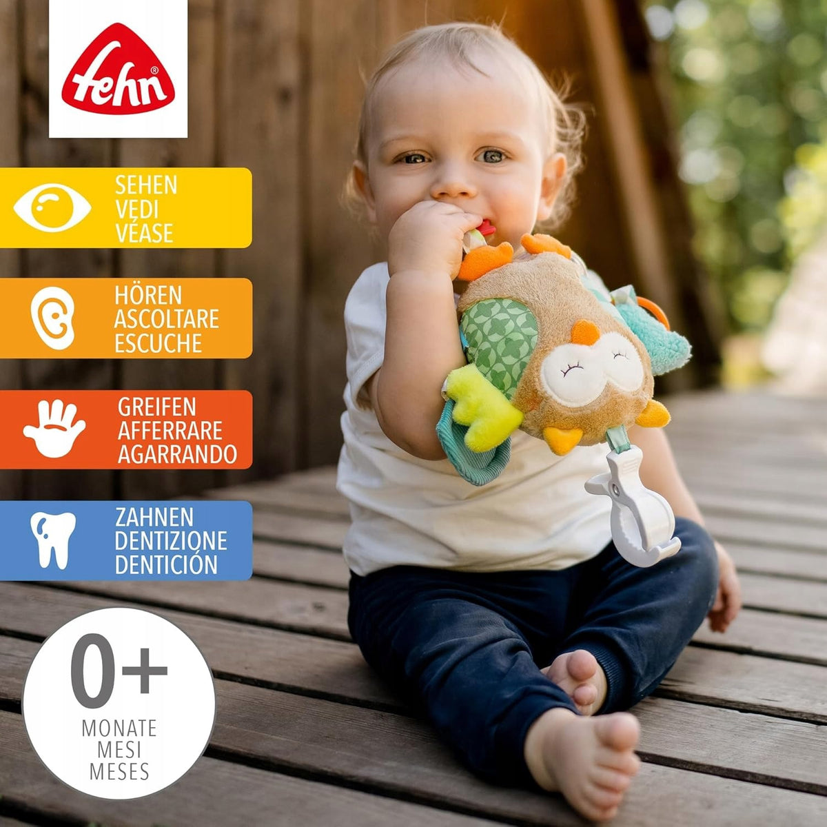 H29 Owl Activating Pendant for Stroller with Teether 0m Brand no brand