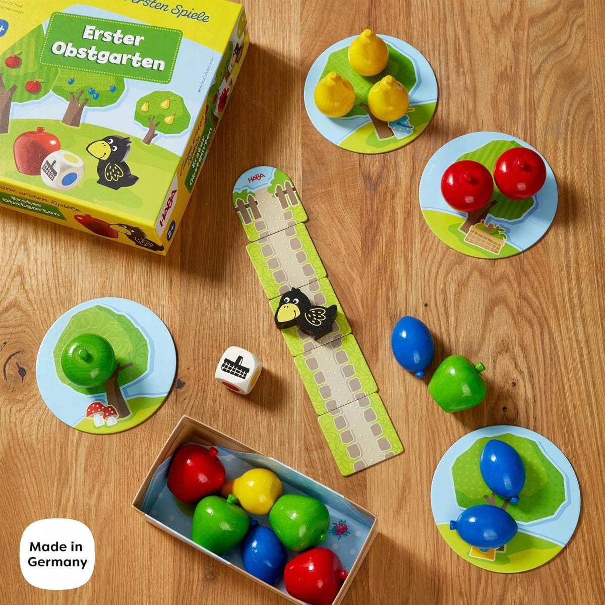 HABA wooden cooperative game Erster Obstgarten educational toddlers Brand HABA
