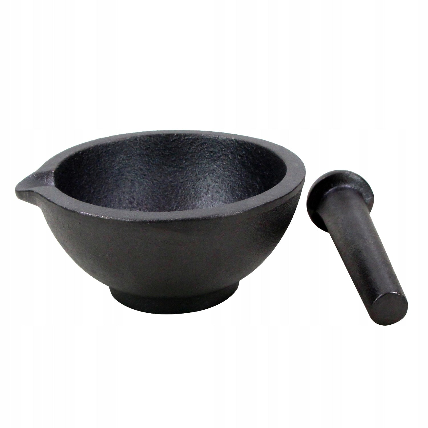 HAGE Round Cast Iron Mortar + Herb Spice Pestle Heavy Solid Brand HAGE