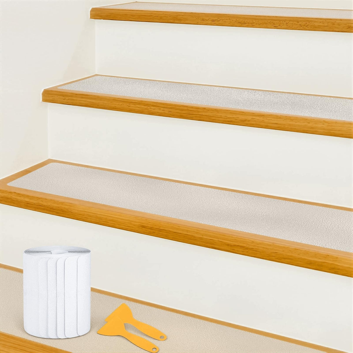 HAHORPA NON-SLIP STAIR RUGS 15 X 80 CM 15 PIECES WATERPROOF