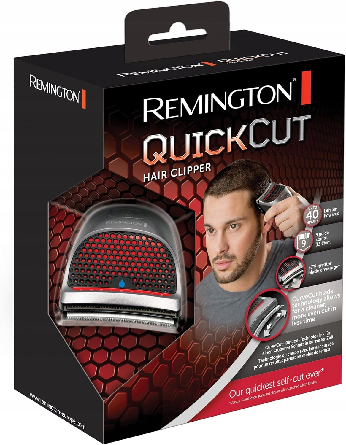 HAIR BEARD CLIPPER REMINGHTON HC4250 9 ATTACHMENTS 1,5-15 MM