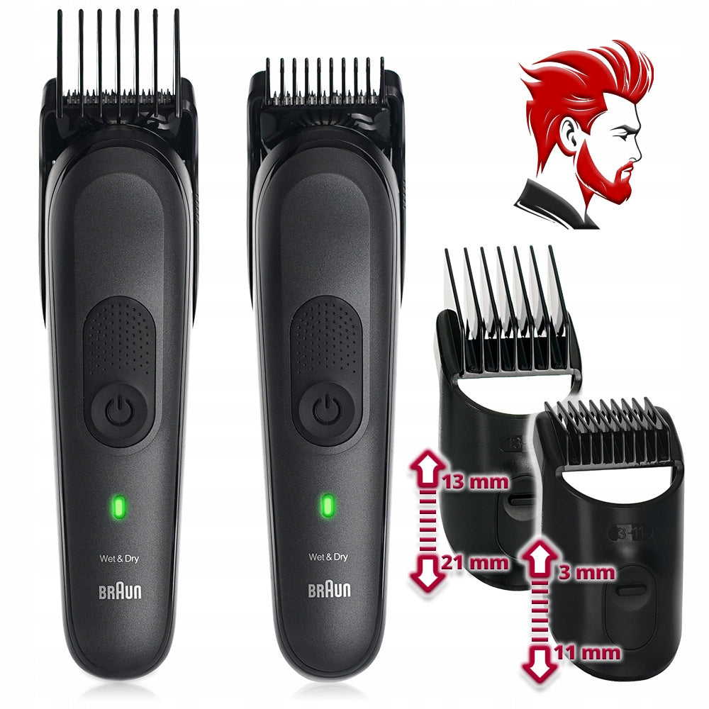 HAIR CLIPPER BEARD TRIMMER NOSE EAR SHAVER BRAUN MGK7WCA-GIGAPACK Manufacturer code MGK7331 Gillette ExtremePack