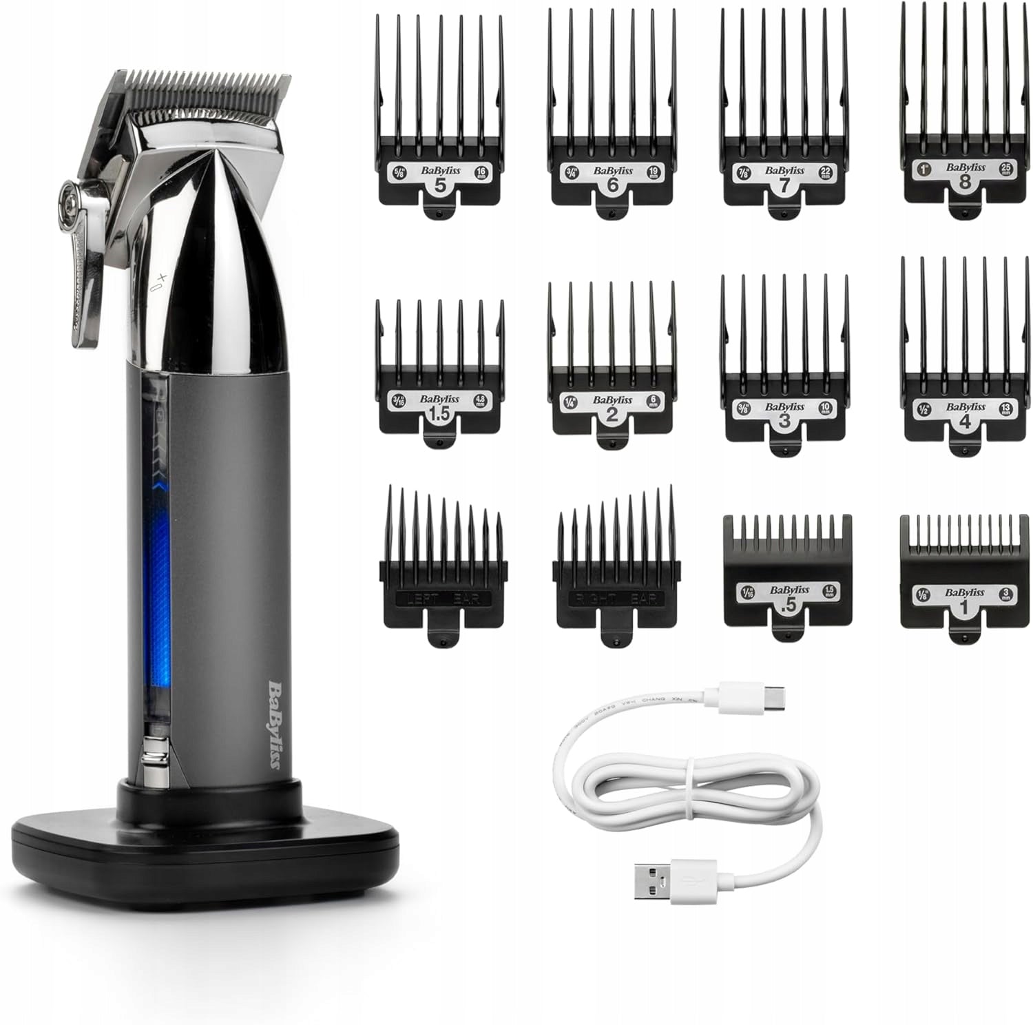 HAIR CLIPPER BaByliss Super-X Metal E996E cordless + 12 attachments