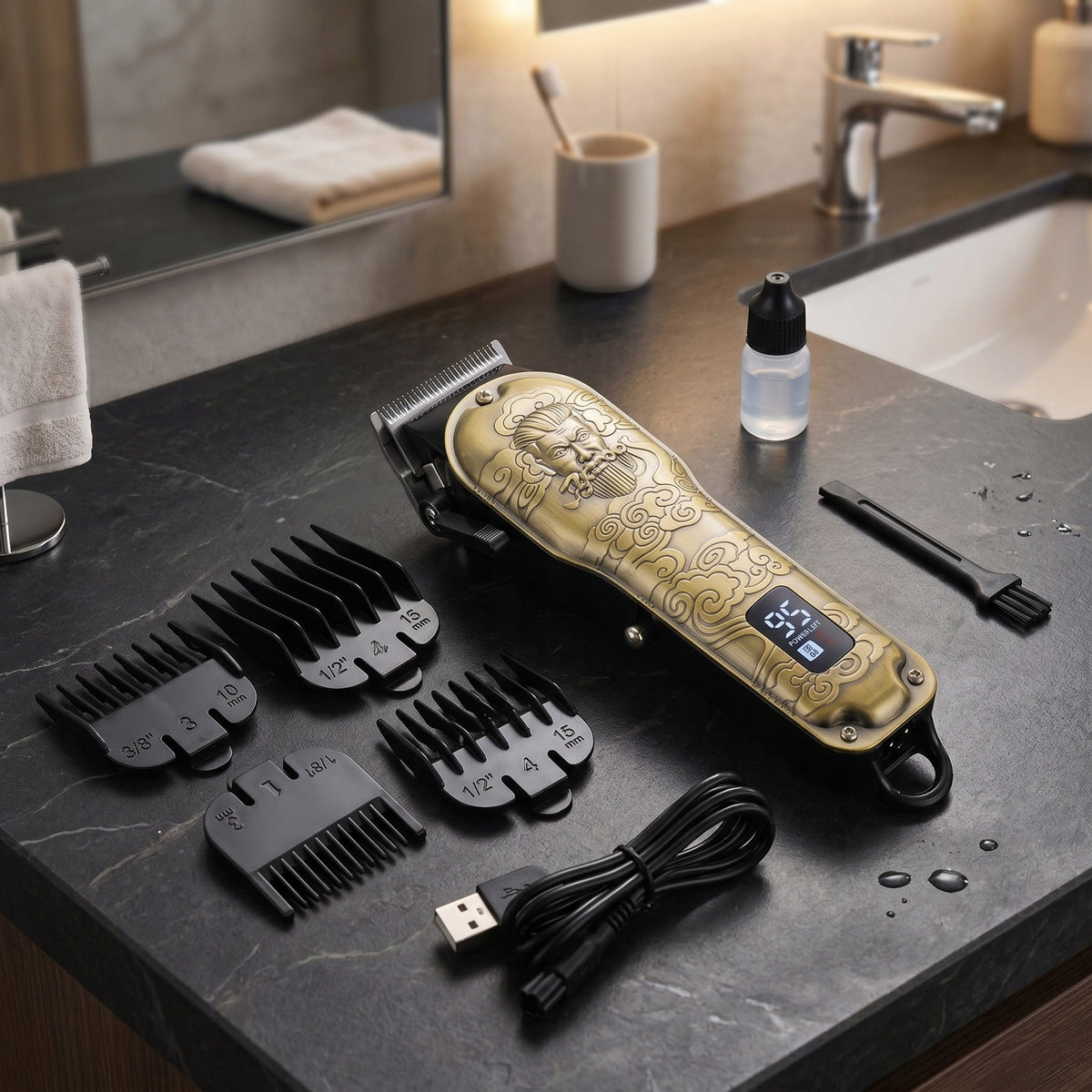HAIR CLIPPER SHAVING BEARD BODY TRIMMER LED DISPLAY Medical device no