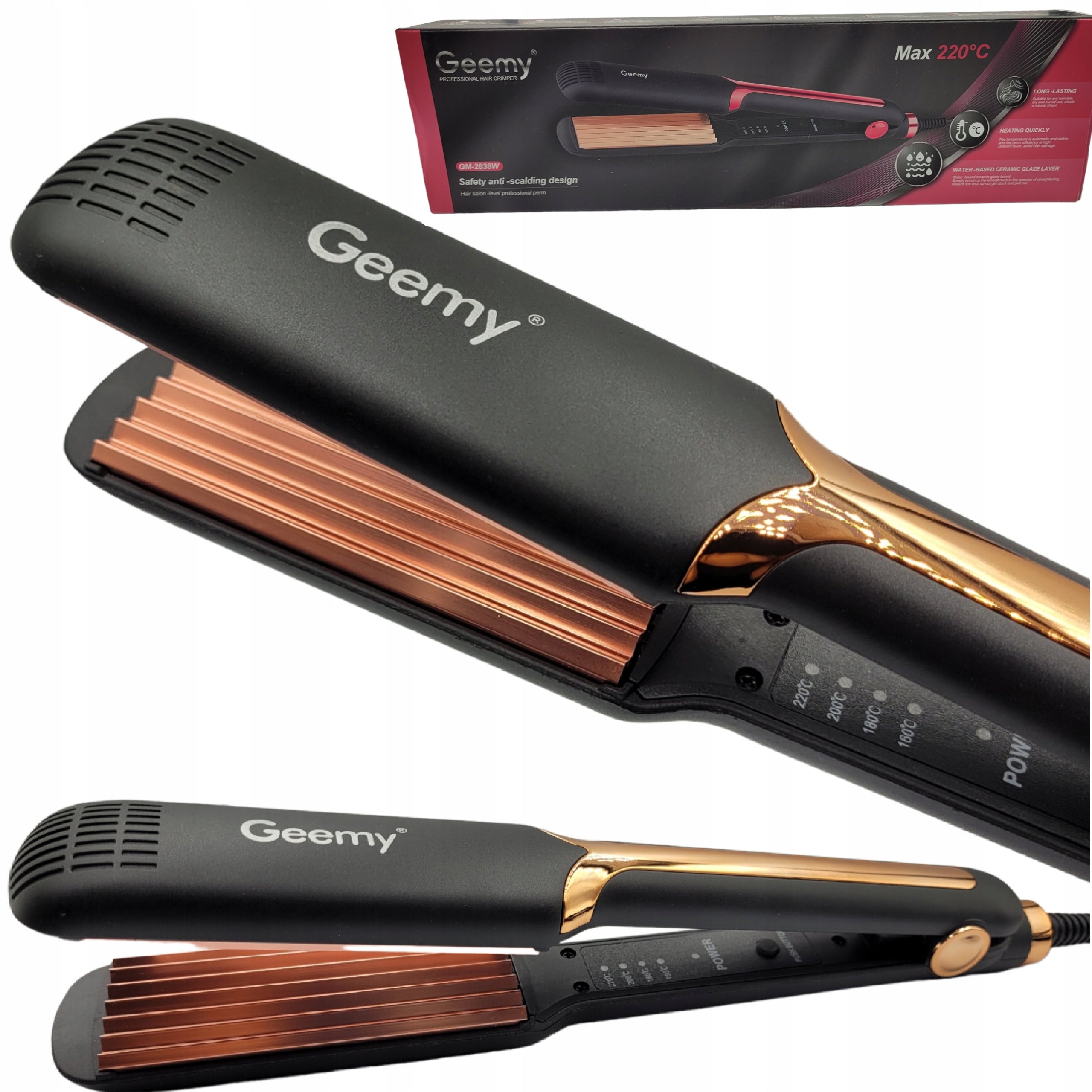 HAIR CRIMPER CERAMIC PRO IONIZATION WAVES EAN (GTIN) 0642613201186