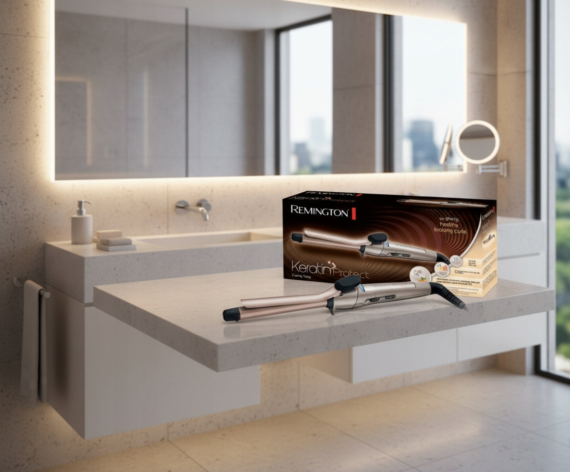 HAIR CURLER REMINGTON RELIABLE KERATIN CURLING IRON ALMOND CASE Manufacturer code Lokówka Do Włosów migdałowa