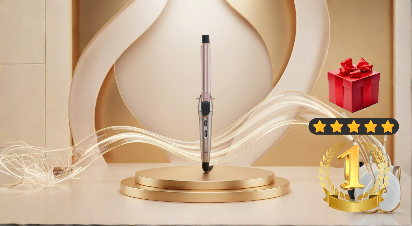 HAIR CURLER REMINGTON RELIABLE KERATIN CURLING IRON ALMOND CASE Packaging status original