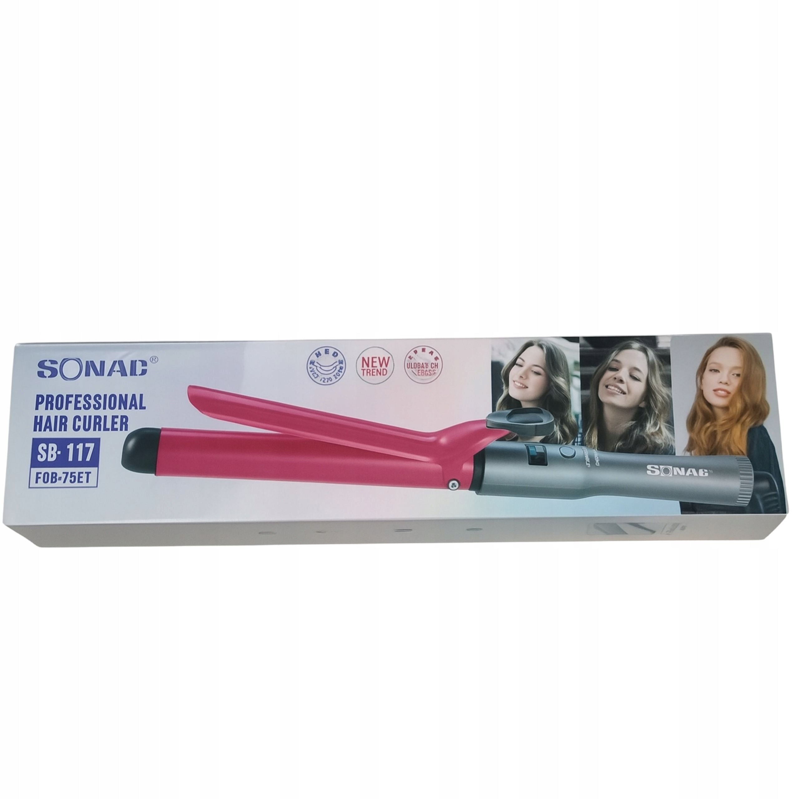HAIR CURLER WITH DIGITAL DISPLAY WAVES CURLS IONIZATION SPINS PRO Manufacturer code ceramicza lokówka do włosów