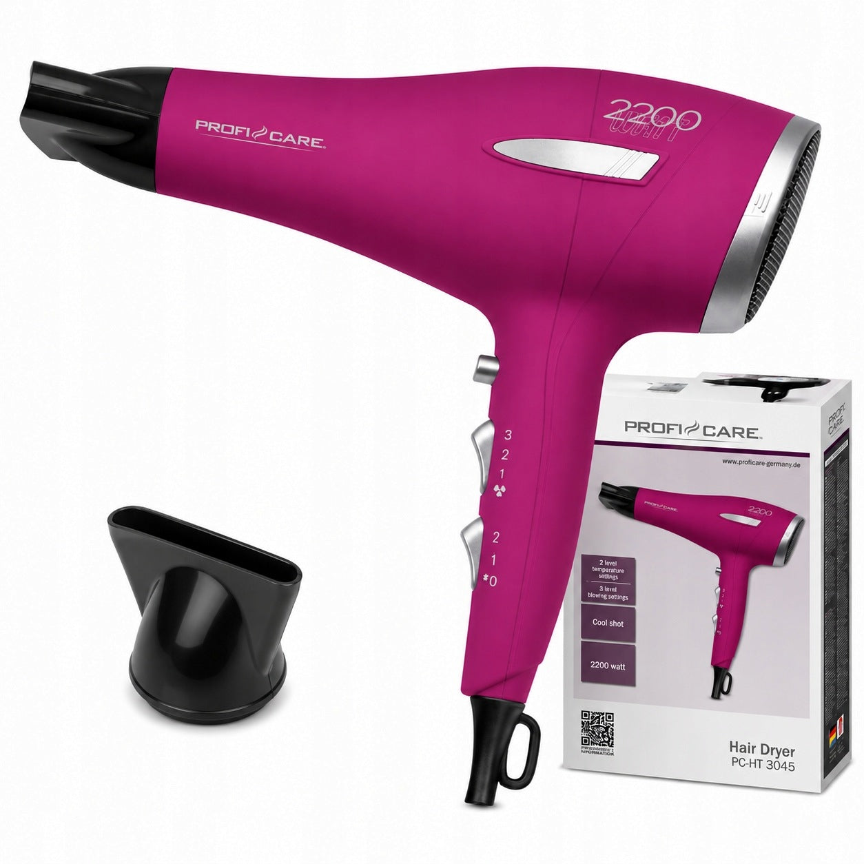 HAIR DRYER 2200W COLD AIR IONIZATION STRONG CONCENTRATOR