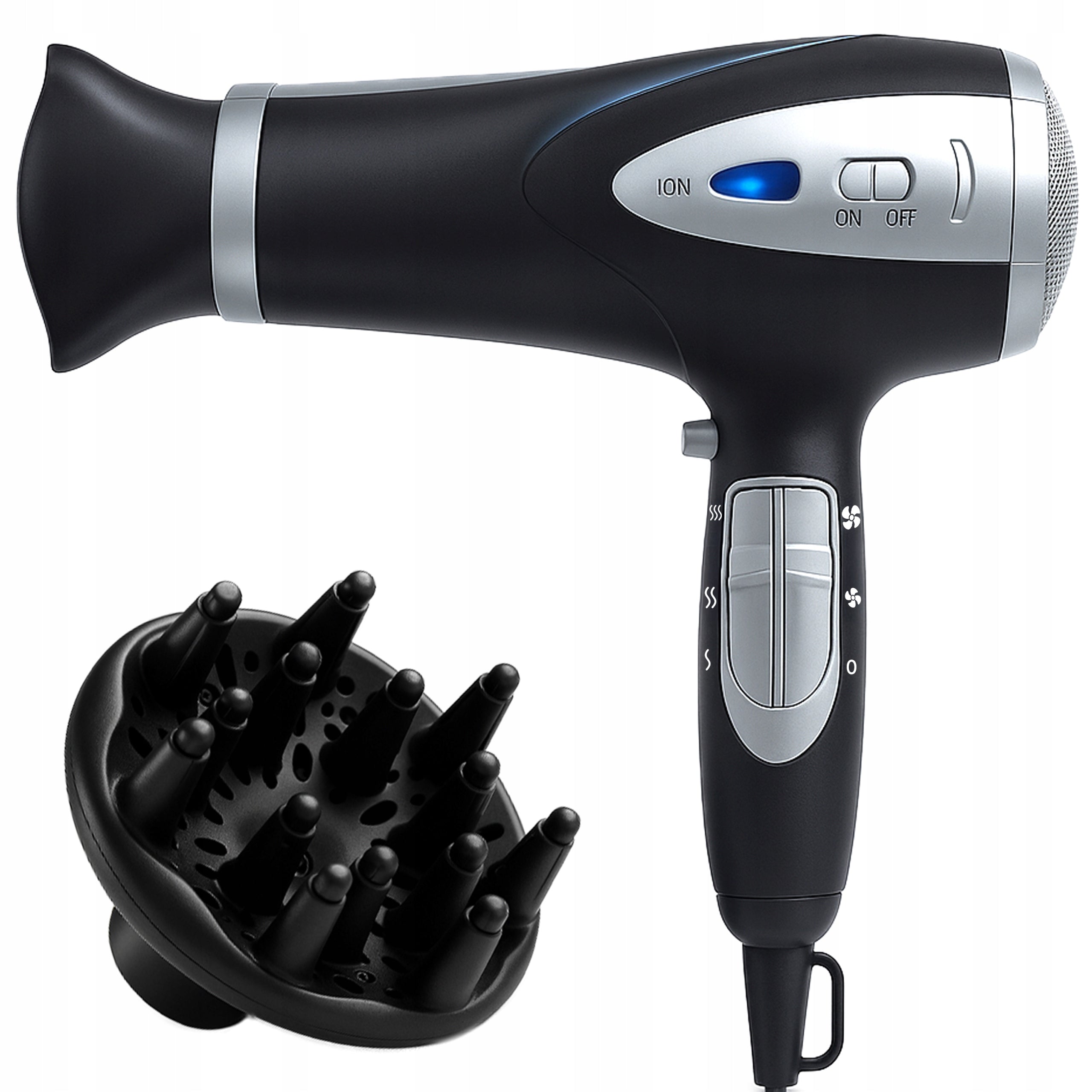 HAIR DRYER 5in1 2000W IONIZATION DIFFUSER COLD AIR CONCENTRATOR Manufacturer code Retoo