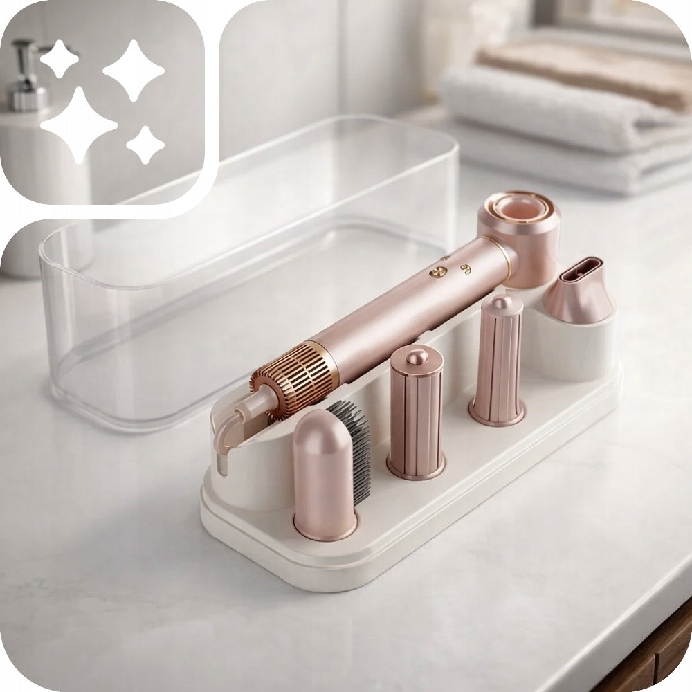 HAIR DRYER 5in1 MULTIFUNCTIONAL FOR CURLS IONIZATION 1300W PINK Packaging status original