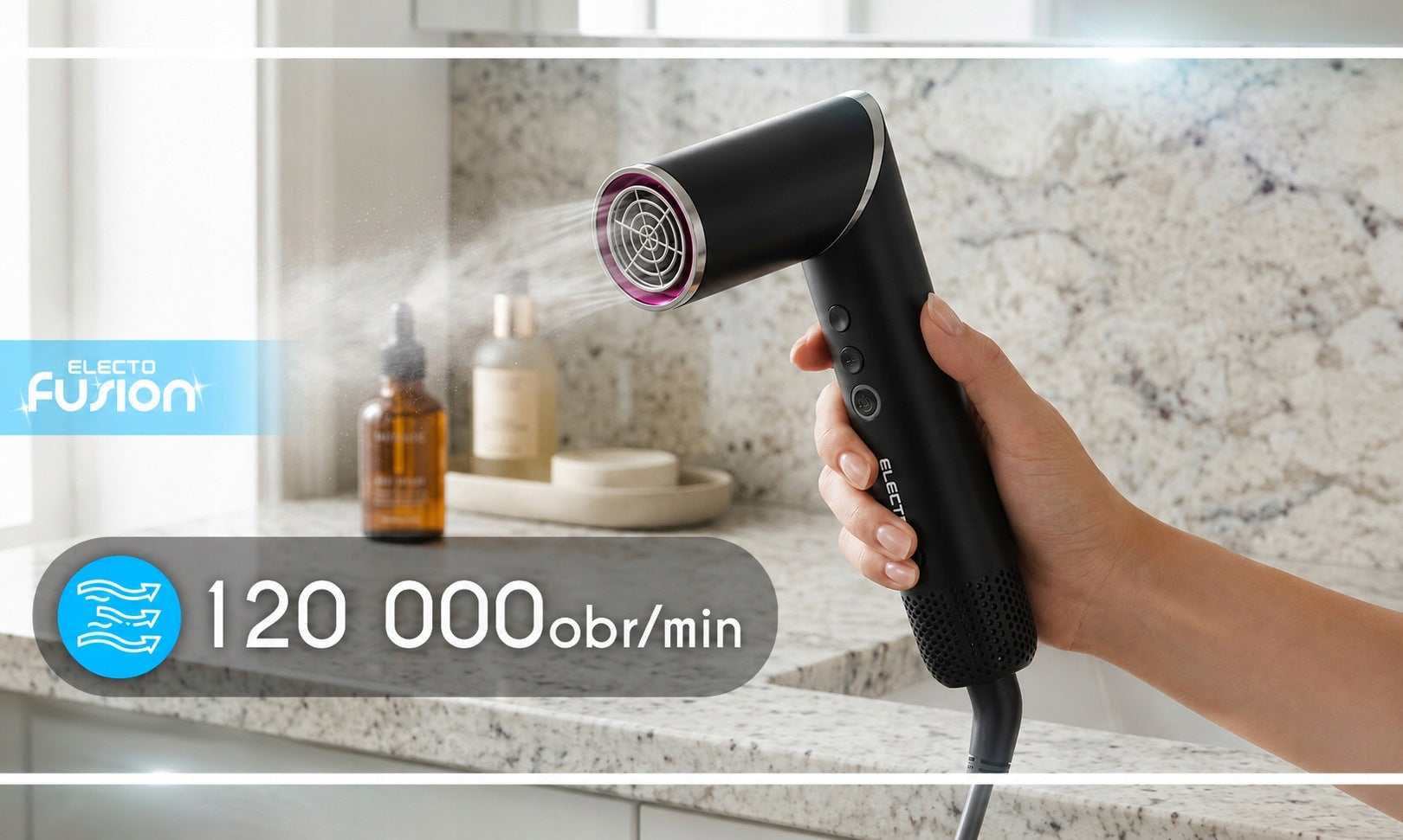 HAIR DRYER CURLER MULTISTYLER WITH DIFFUSER IONIZATION OVERLAY STRONG Manufacturer code SUSZARKA DO WŁOSÓW ELECTO FUSION JONIZACJA