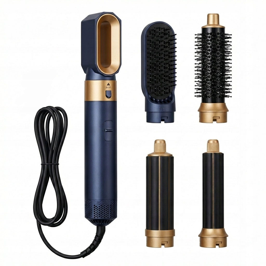 HAIR DRYER CURLING IRON WITH IONIZATION STRONG 3 SPEEDS 5 TIPS HAIR