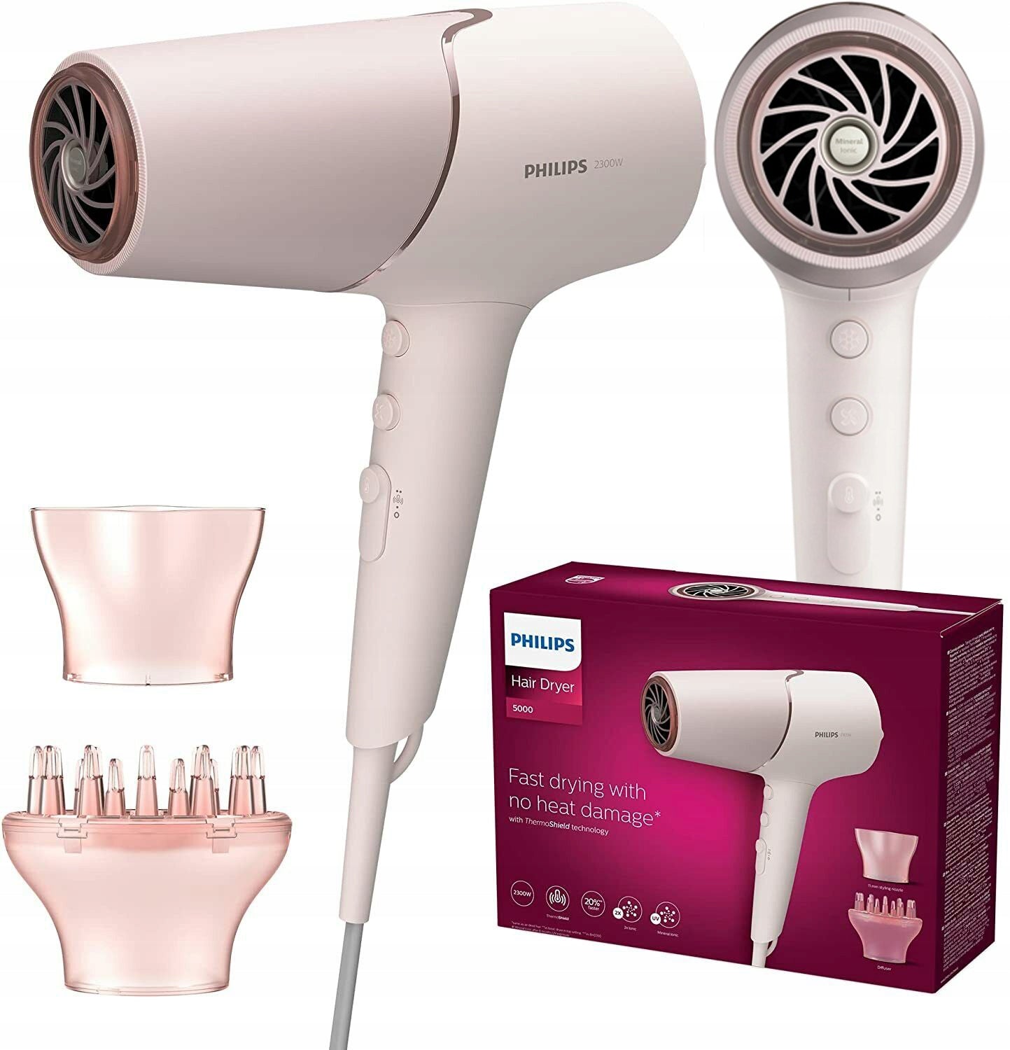 HAIR DRYER PHILIPS BHD530/00 2300W IONIZATION