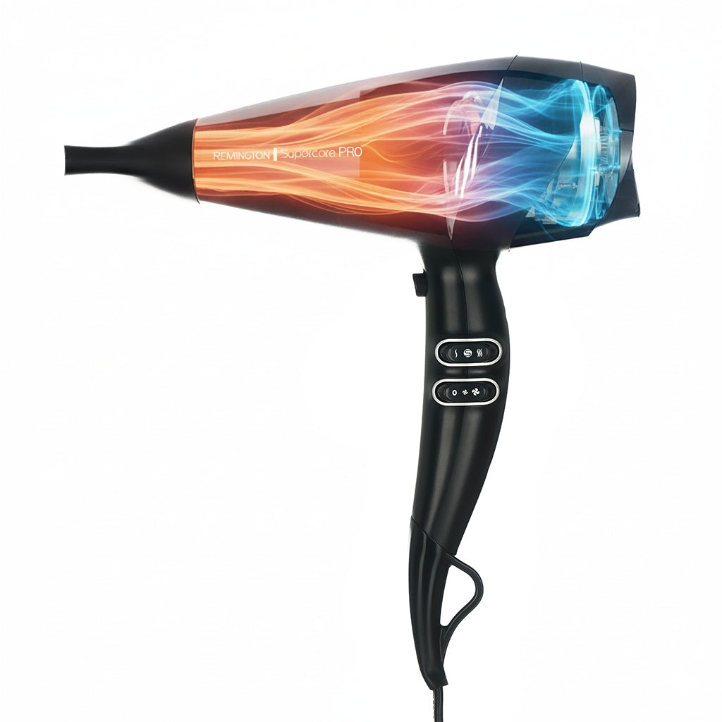 HAIR DRYER REMINGTON SuperCarePro 2200 130km/h IONIZATION+ AC MOTOR Brand Remington