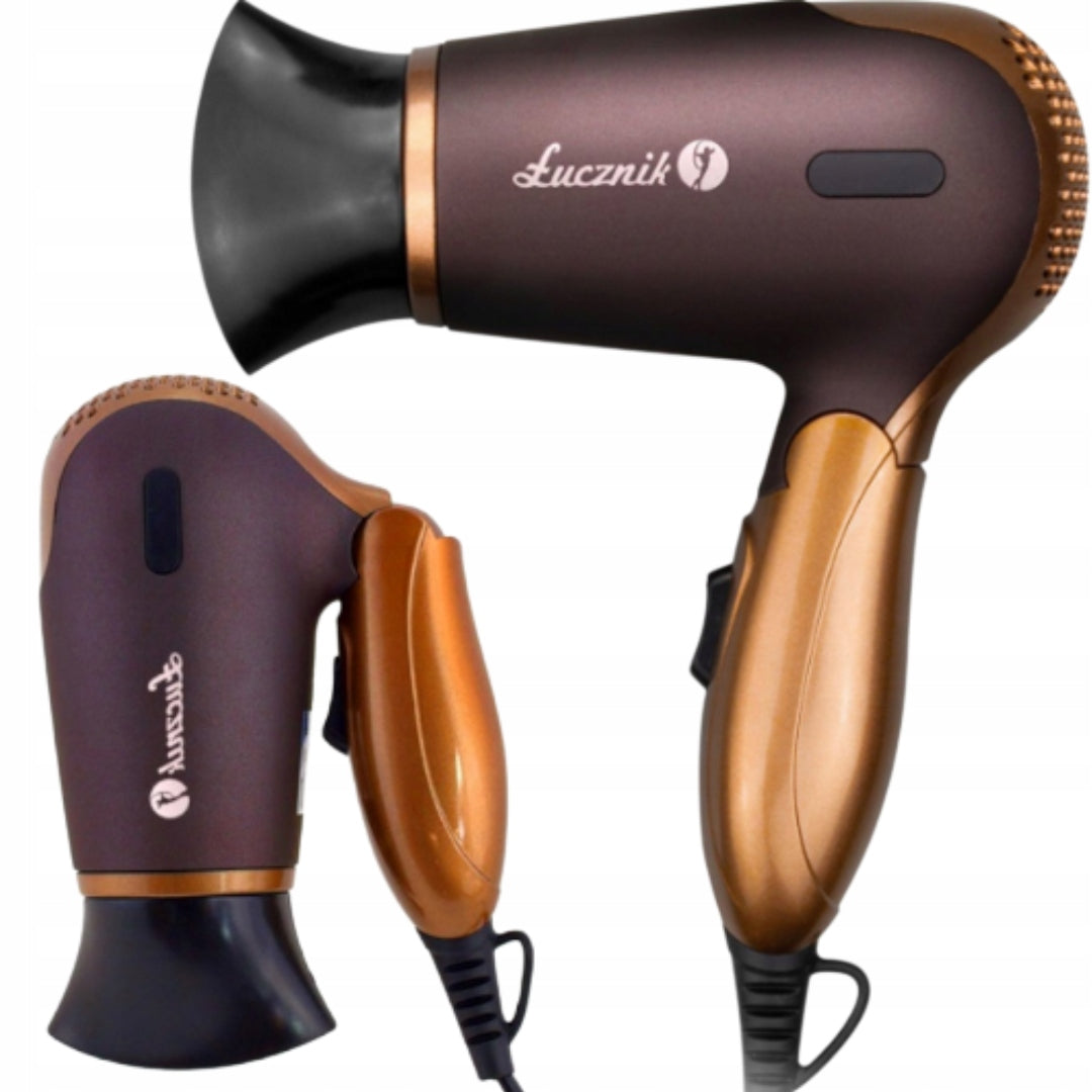 HAIR DRYER SMALL FOLDING LIGHTWEIGHT TRAVEL STRONG 1200W Manufacturer code HD-212 PL
