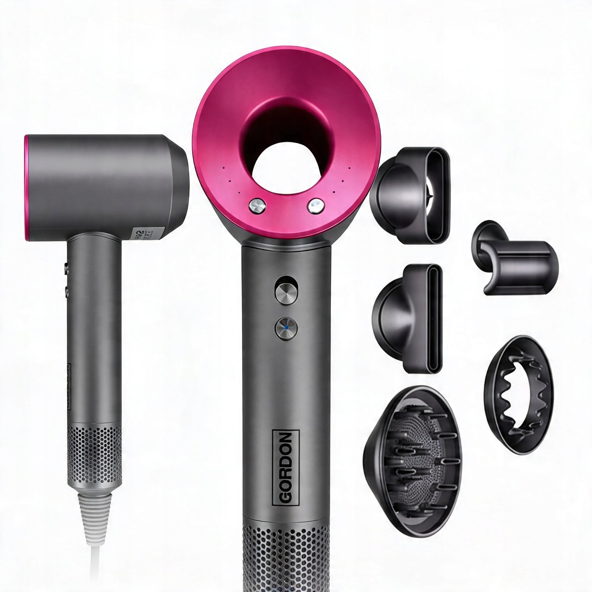 HAIR DRYER Strong 1600W With Ionization Diffuser Cold Blow Silver
