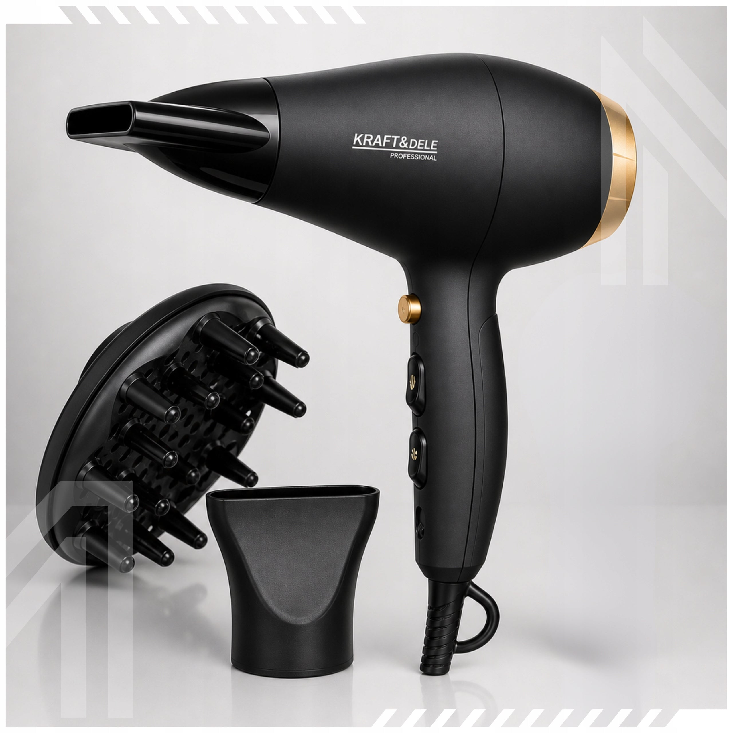 HAIR DRYER WITH DIFFUSER COLD AIR STRONG 2400W AIR REGULATION Brand no brand