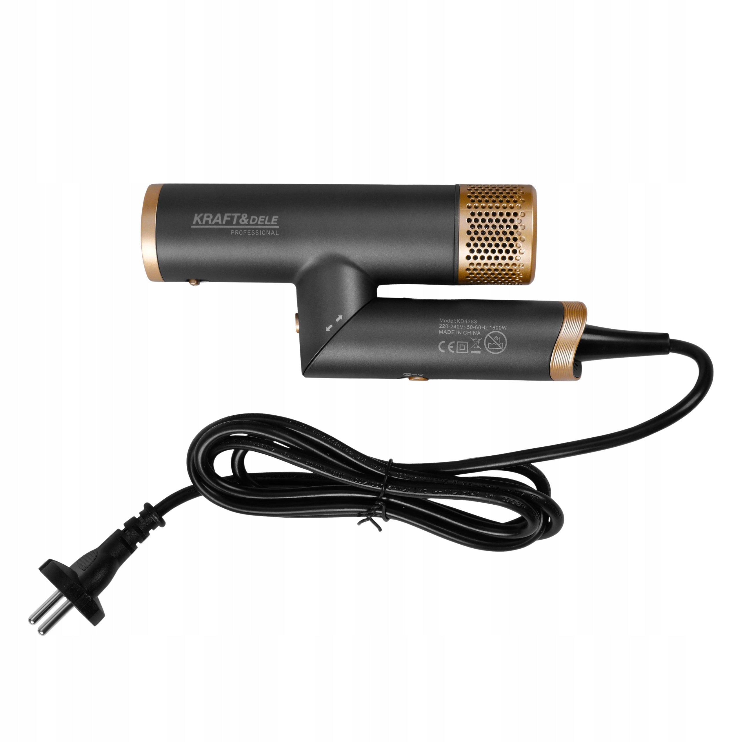 HAIR DRYER WITH DIFFUSER FOLDING STRONG 1800W COLD AIR ADJUSTABLE Packaging status original