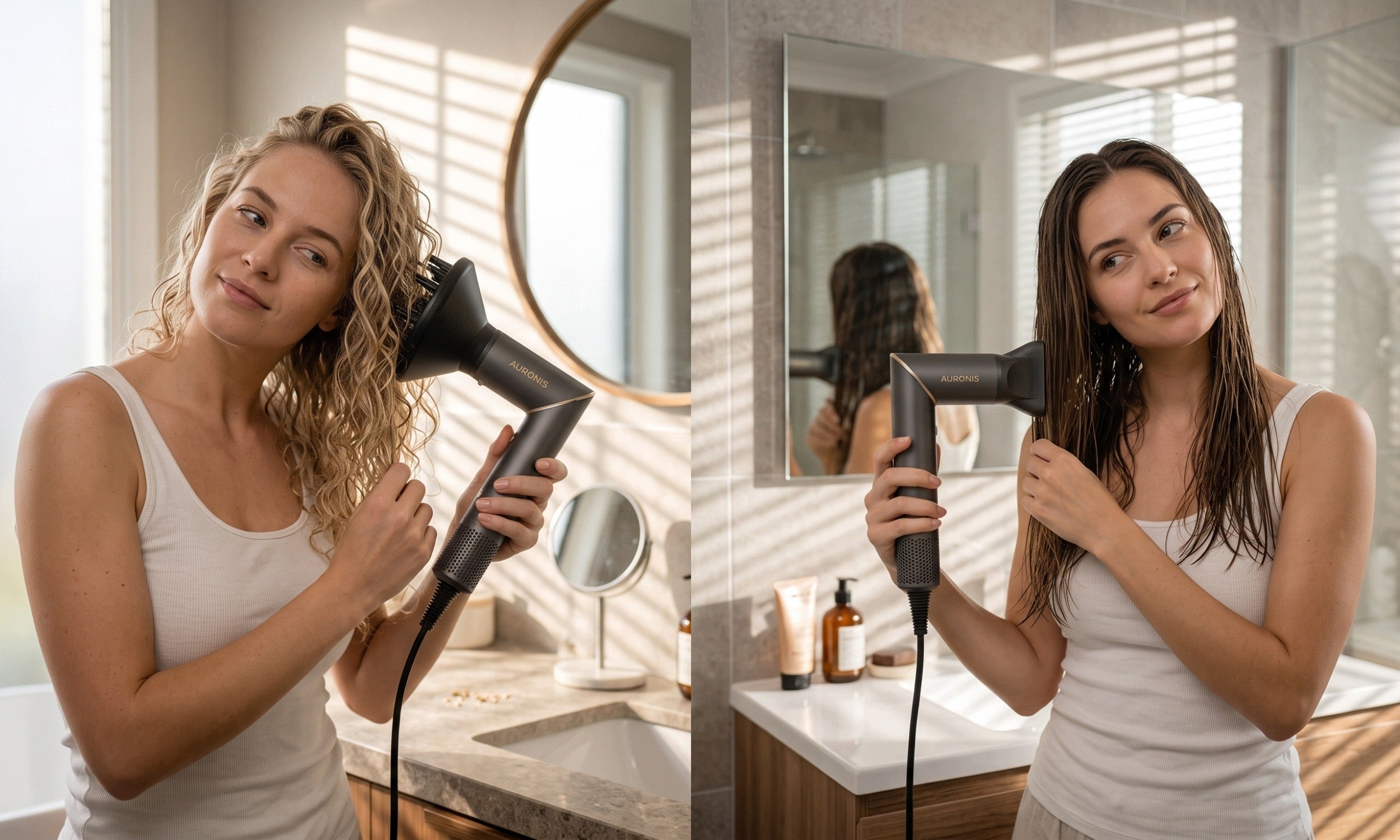 HAIR DRYER WITH IONIZATION 9in1 CURLER WITH DIFFUSER + 9 TIPS + CASE Packaging status original