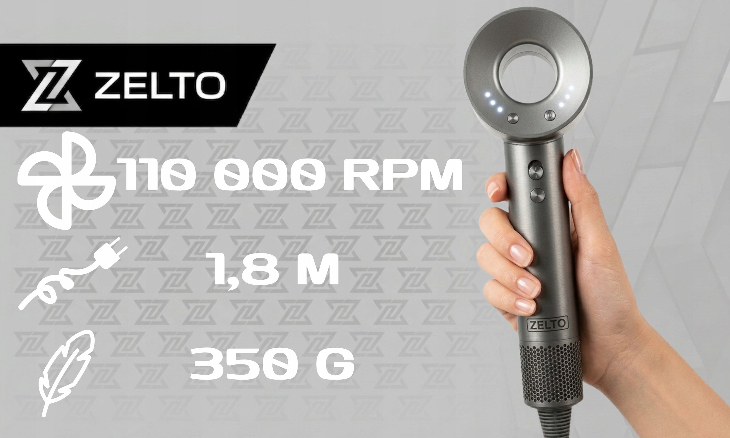 HAIR DRYER WITH IONIZATION DIFFUSER 1600W HANDLE 5XCAPS STRONG LIGHTWEIGHT Manufacturer code SUSZARKA DO WŁOSÓW Z JONIZACJĄ ZIMNY NAWIEW