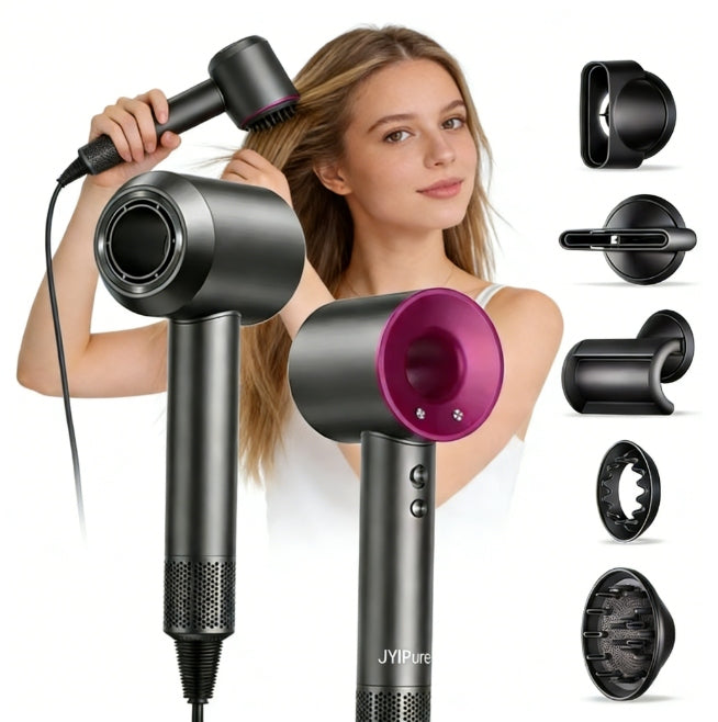 HAIR DRYER WITH IONIZATION QUICK DRYING QUIET 3 MODES 5in1 1600w