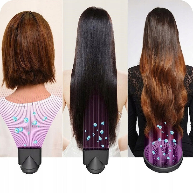 HAIR DRYER WITH IONIZATION STRONG 2000W +3 PADS DIFFUSER COLD AIR Packaging status original