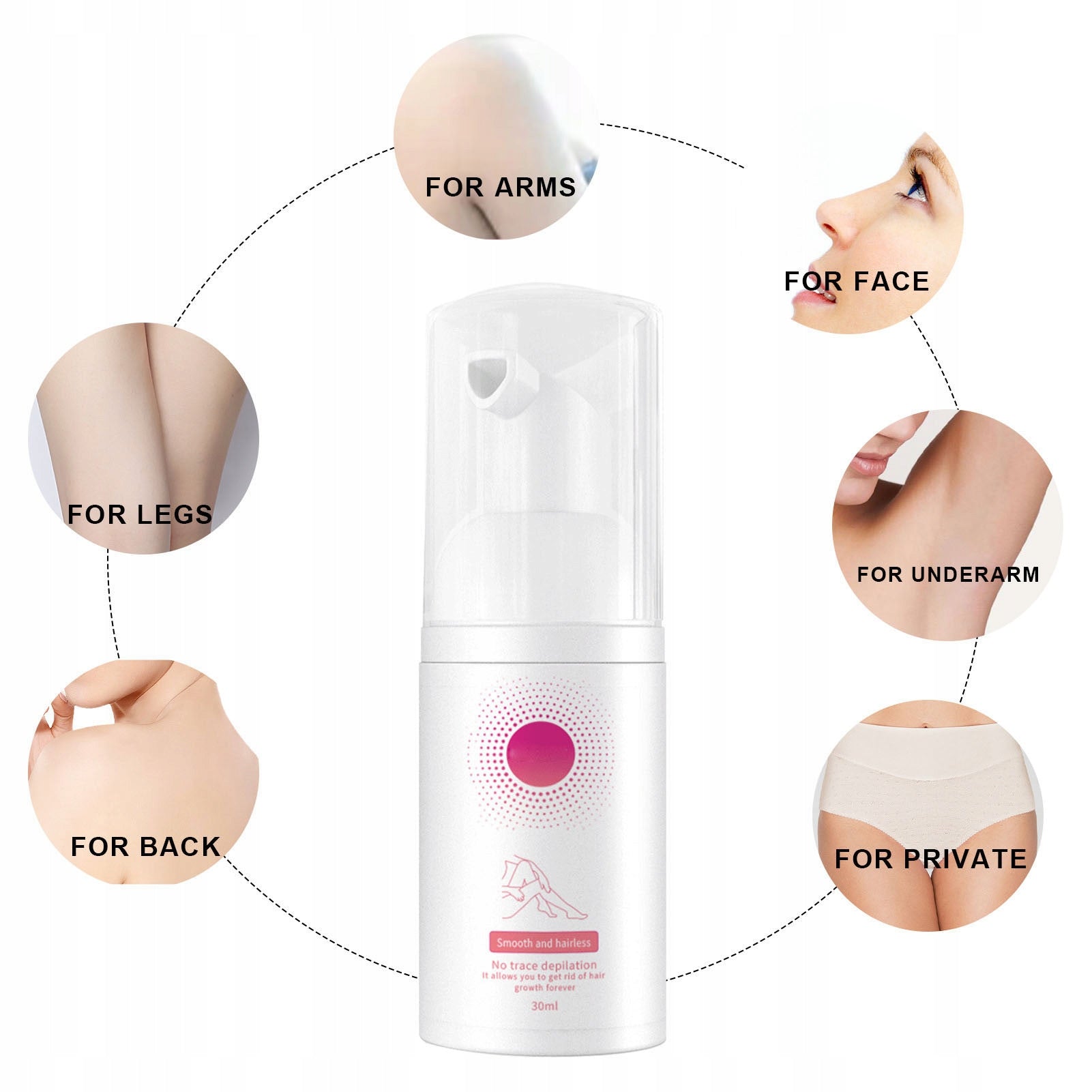 HAIR REMOVAL SPRAY FOAM FOR WOMEN 30ml Manufacturer of a medical device 1413220081811