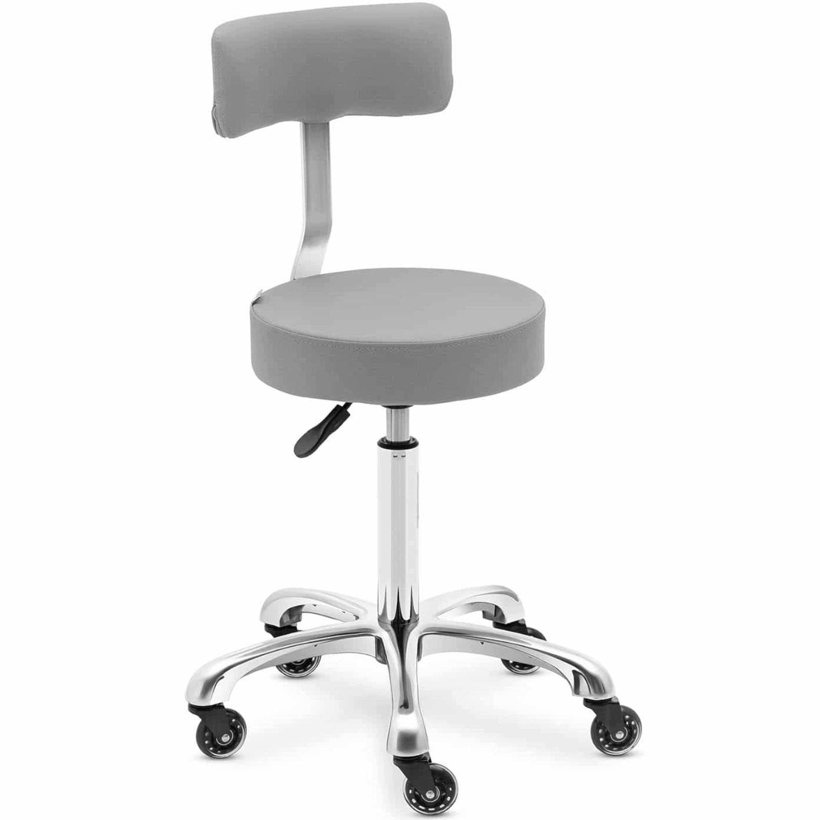 HAIR SALON CHAIR WITH BACKREST DARK GREY ADJUSTABLE 54-72 CM Brand Physa