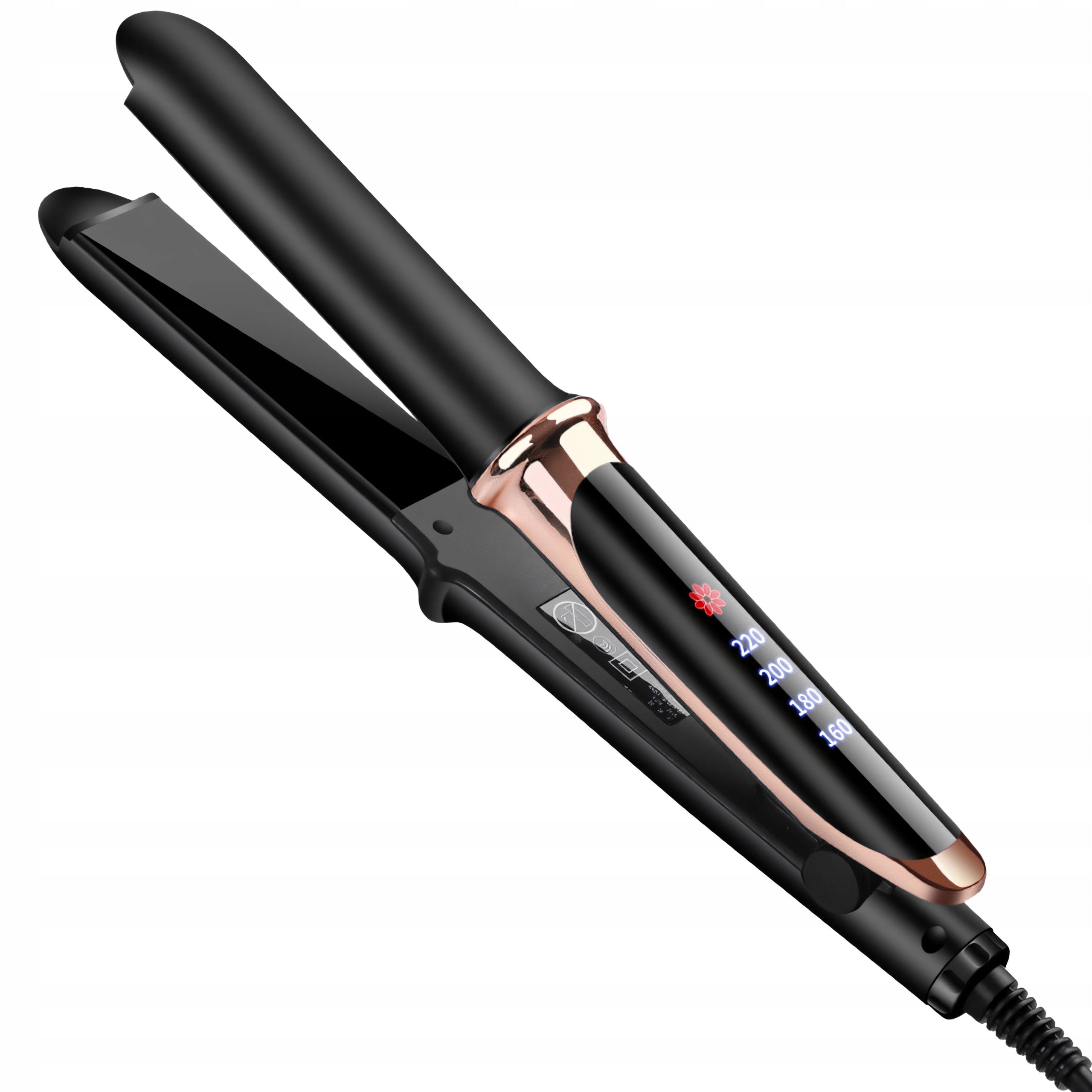 HAIR STRAIGHTENER CERAMIC SCREEN LCD 2IN1 CURLING IRON LIGHT STRONG BLACK Manufacturer code prostownica LCD U158