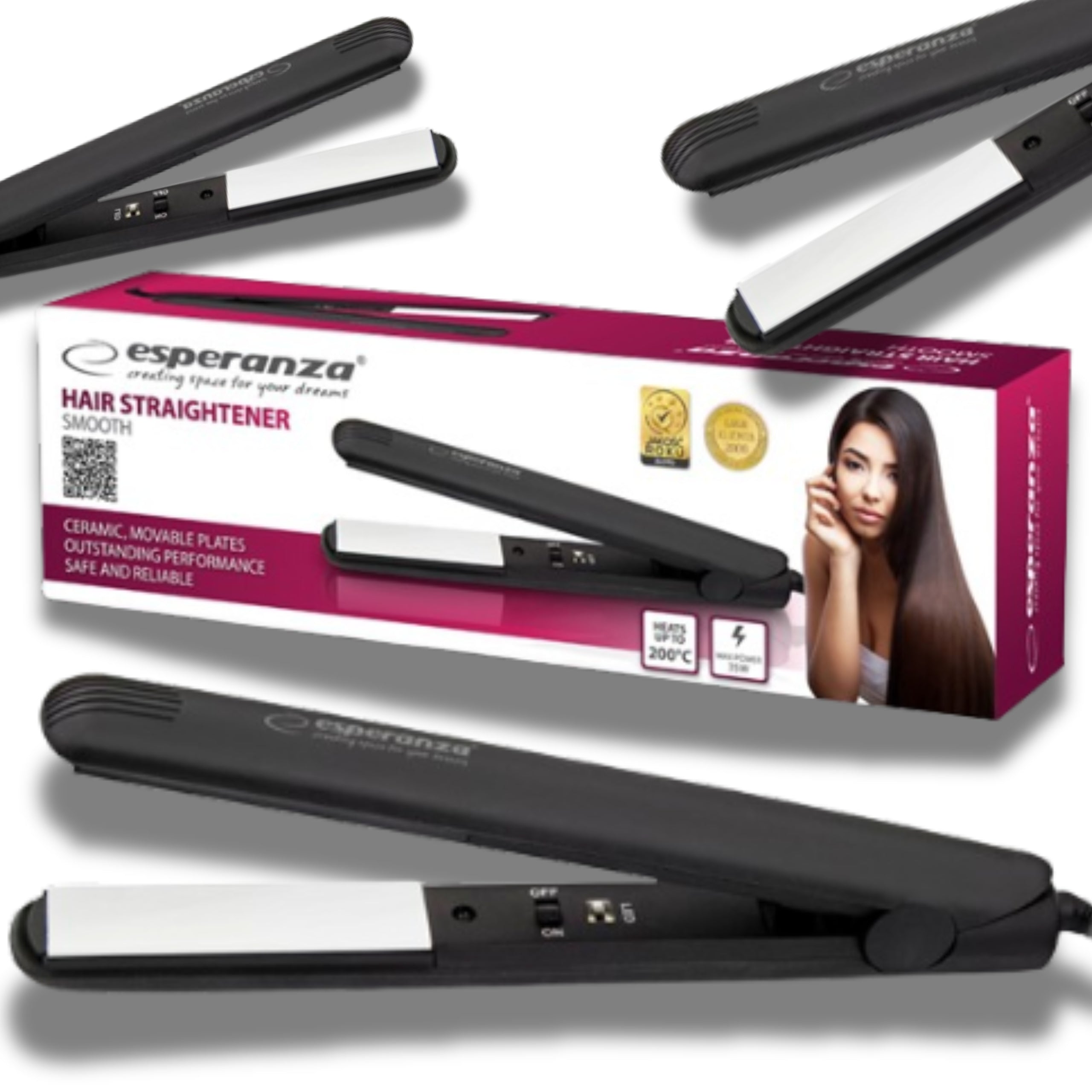 HAIR STRAIGHTENER CERAMIC SMALL LIGHTWEIGHT TRAVEL