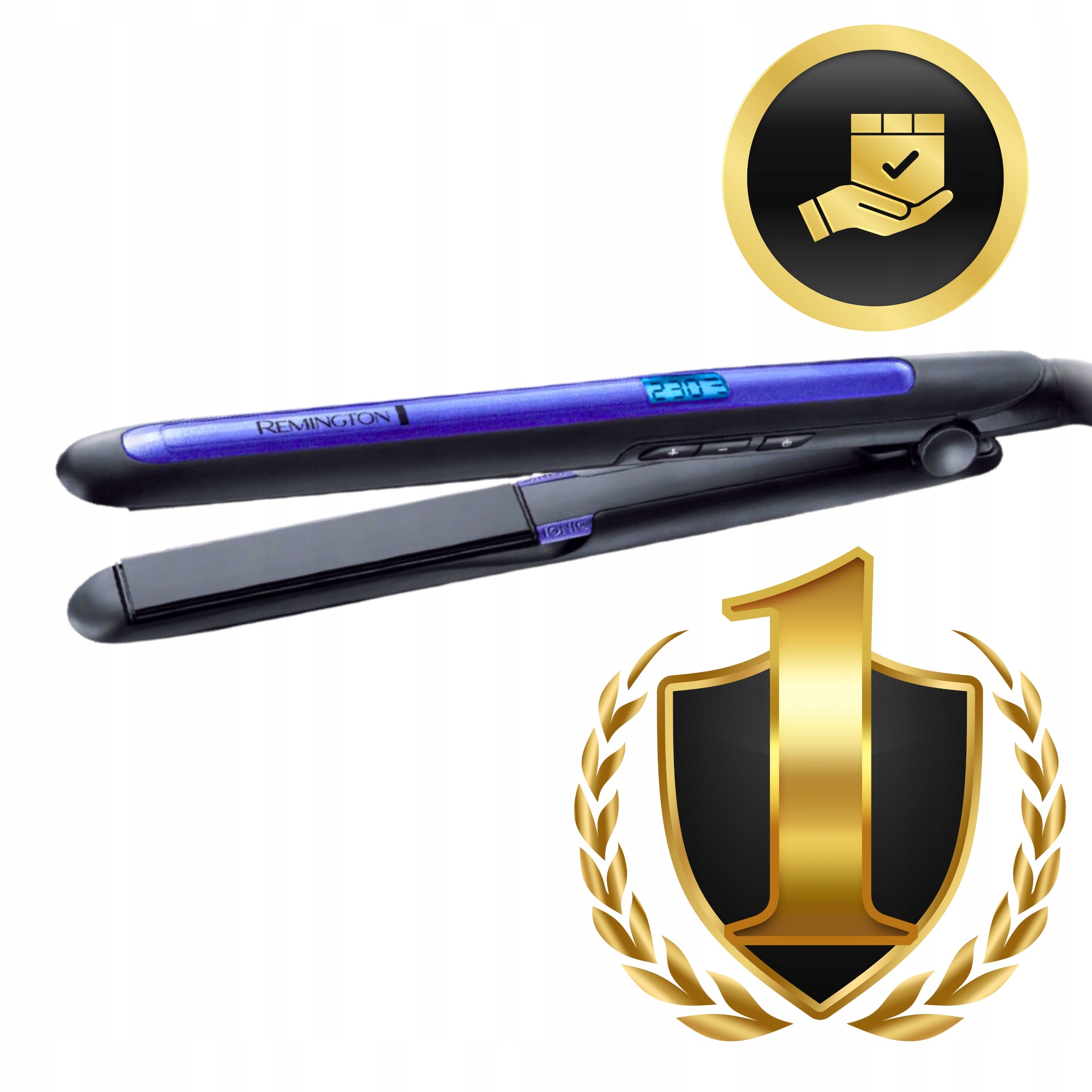 HAIR STRAIGHTENER REMINGTON CERAMIC TOURMALINE IONIZATION + Brand Remington