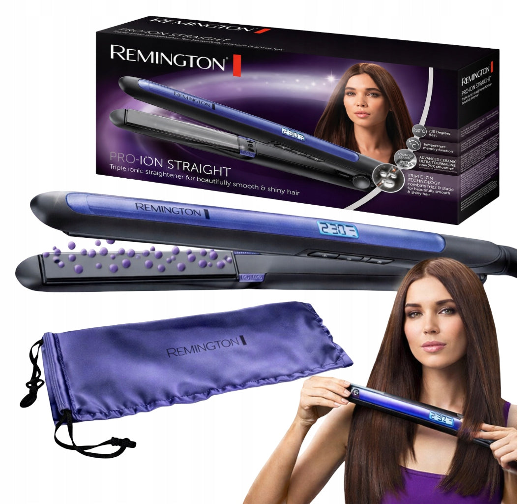 HAIR STRAIGHTENER REMINGTON CERAMIC TOURMALINE IONIZATION SOLID