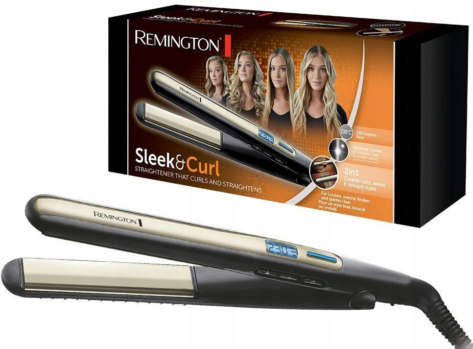 HAIR STRAIGHTENER REMINGTON CURLING IRON FUNCTION 2in1 CERAMIC PLATE 110MM