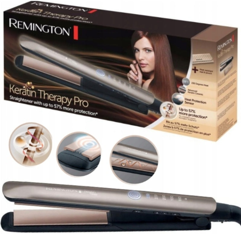 HAIR STRAIGHTENER REMINGTON KERATIN PROTECTION PLATE CASE 110MM 230 ST