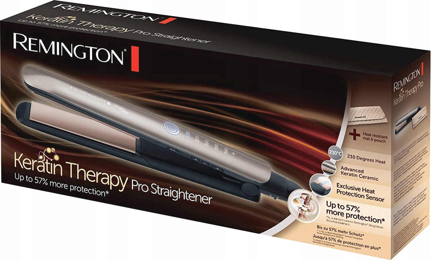 HAIR STRAIGHTENER REMINGTON PRO THERMAL PROTECTION FAST HEATING Manufacturer code 987645456345
