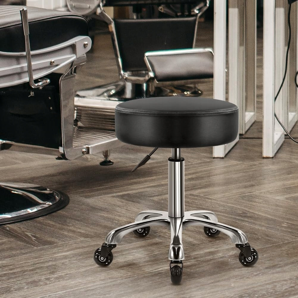 HAIRDRESSER COSMETIC STOOL BAR STOOL SWIVEL CASTERS ADJUSTABLE WKWKER Brand no brand