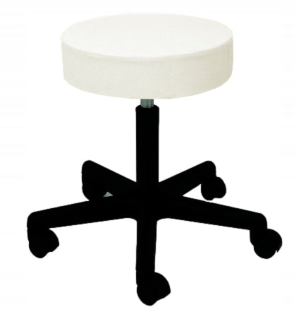 HAIRDRESSER COSMETIC STOOL Upholstery color white