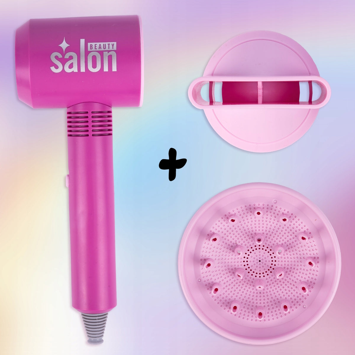 HAIRDRESSER SET FOR CHILDREN BATTERY-OPERATED DRYER BLOWS MIRROR ACCESSORIES Brand MalPlay